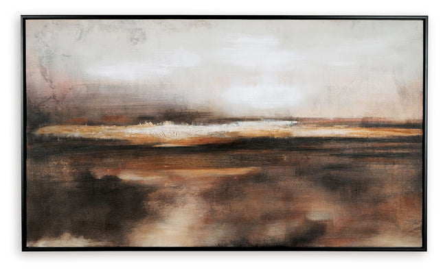 Drewland - Black / Brown / Orange - Wall Art Signature Design by Ashley® 