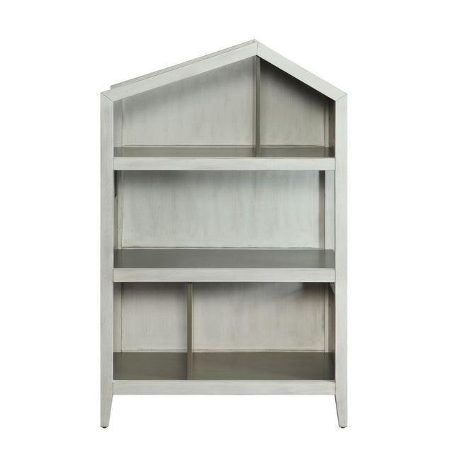 Doll - Cottage Bookshelf - Weathered White & Washed Gray - 50" ACME 