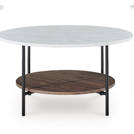 Wrenwich - Brown / Black / White - Occasional Table Set (Set of 3) Signature Design by Ashley® 