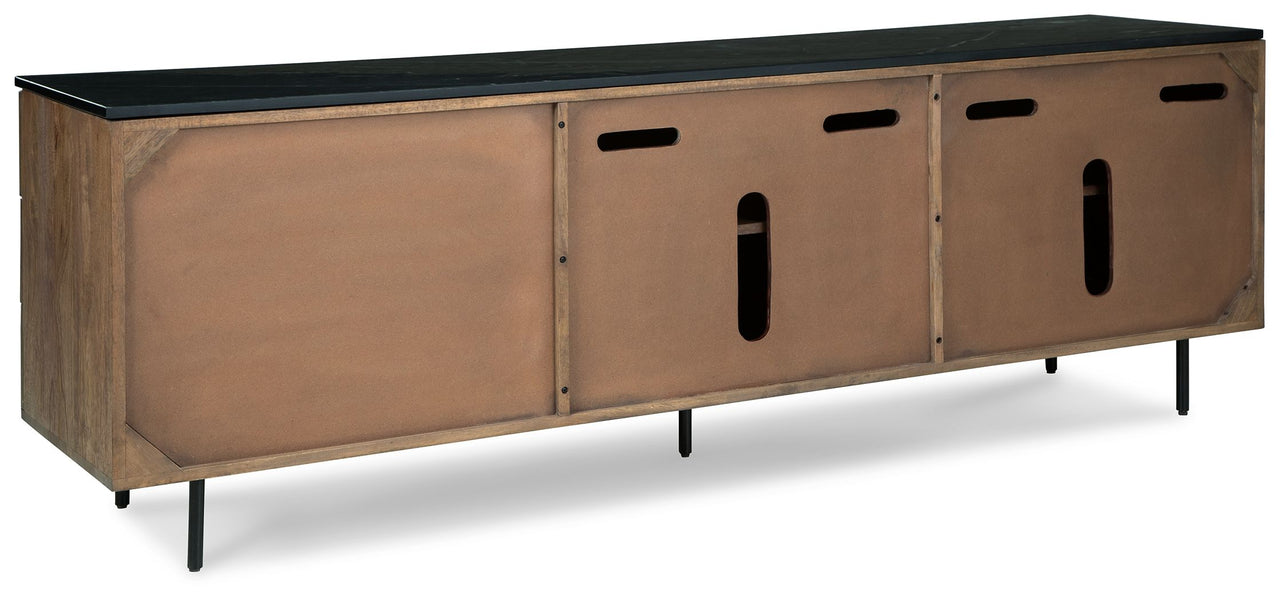 Barnford - Brown / Black - Accent Cabinet - Tony's Home Furnishings