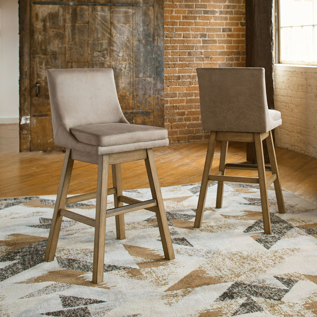 Tallenger - Swivel Barstool (Set of 2) Signature Design by Ashley® 