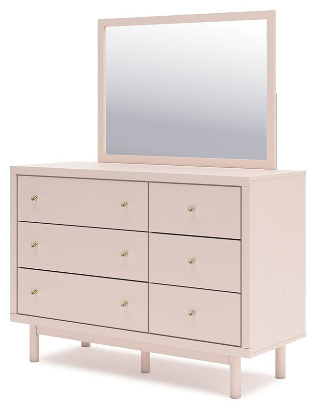 Wistenpine - Blush - Dresser And Mirror Signature Design by Ashley® 