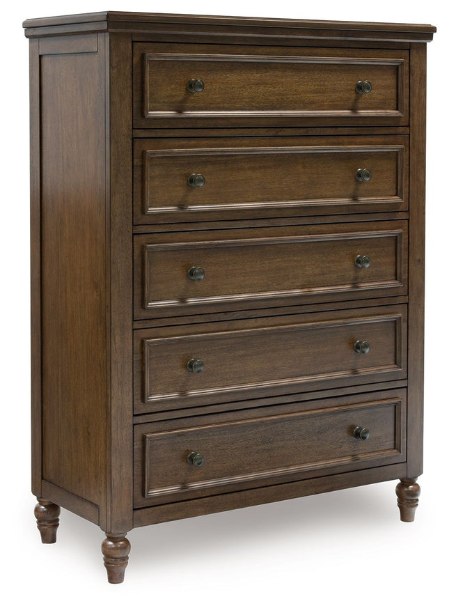 Sturlayne - Brown - Five Drawer Chest - Tony's Home Furnishings