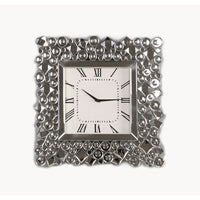 Kachina - Wall Clock - Mirrored & Faux Gems - 19