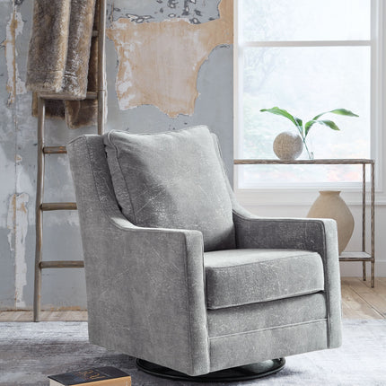 Kambria - Ash - Swivel Glider Accent Chair Signature Design by Ashley® 