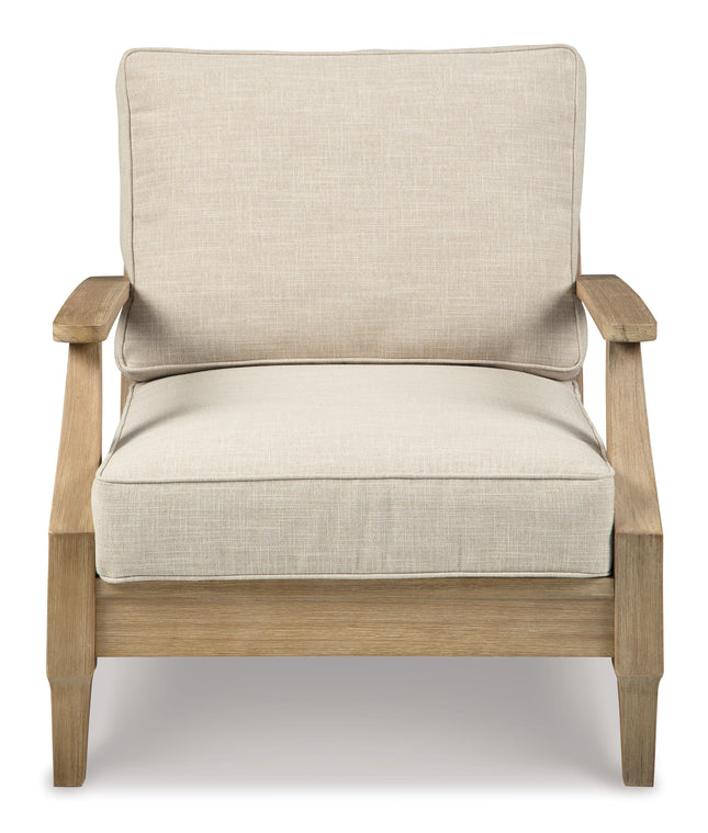 Clare - Beige - Lounge Chair W/Cushion Ashley Furniture 