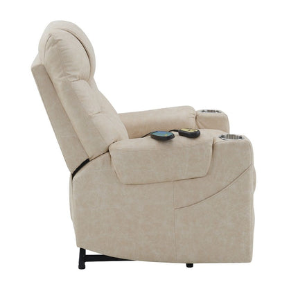 Nairi - Power Recliner With Lift & Heating & Massage - Light Gray ACME 