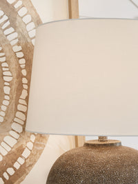 Thumbnail for Neavesboro - Antique Brown / White - Metal Table Lamp - Tony's Home Furnishings