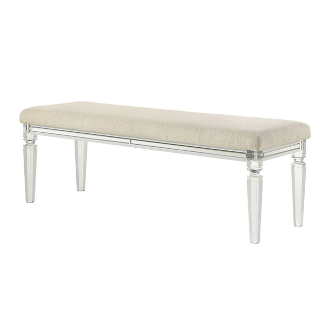 Tarian - Bench - Pearl White - Tony's Home Furnishings