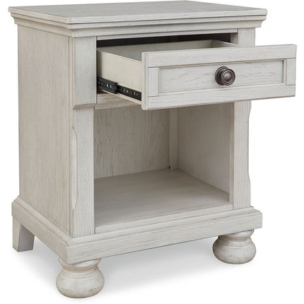 Robbinsdale - Antique White - One Drawer Night Stand Signature Design by Ashley® 