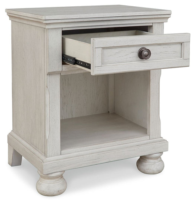 Robbinsdale - Antique White - One Drawer Night Stand Signature Design by Ashley® 