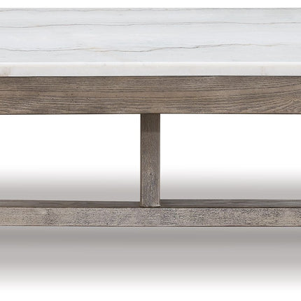 Loyaska - Brown/ivory - Rectangular Cocktail Table Signature Design by Ashley® 