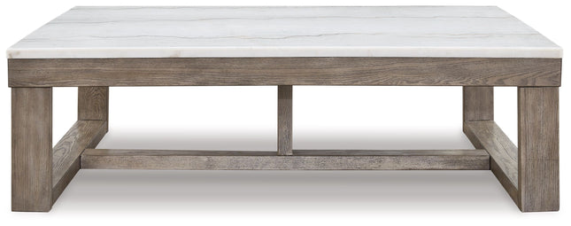 Loyaska - Brown/ivory - Rectangular Cocktail Table Signature Design by Ashley® 