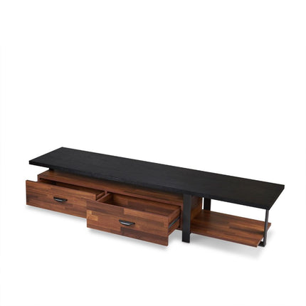 Elling - TV Stand - Walnut & Black ACME 