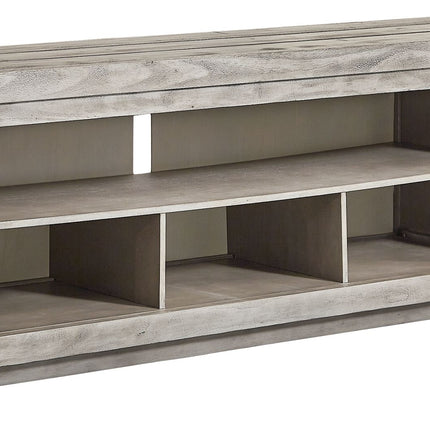 Naydell - Gray - Xl TV Stand W/Fireplace Option Signature Design by Ashley® 