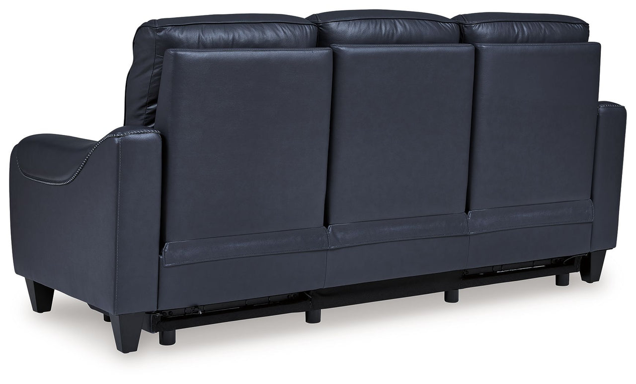 Mercomatic - Power Reclining Sofa With Adj Headrest - Tony's Home Furnishings