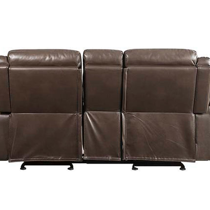 Lydia - Loveseat - Brown Leather Aire ACME 