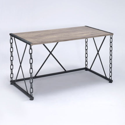 Jodie - Console Table - Rustic Oak & Antique Black Finish ACME 