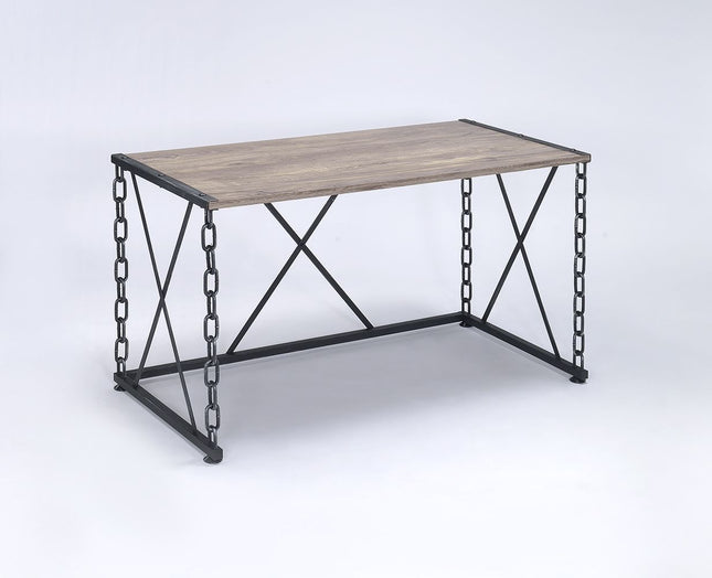 Jodie - Console Table - Rustic Oak & Antique Black Finish ACME 