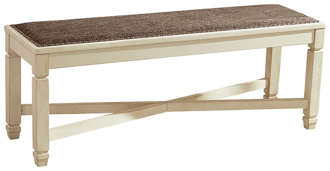 Bolanburg - Beige - Large Uph Dining Room Bench Signature Design by Ashley® 