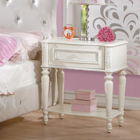 Dorothy - Nightstand With 1 Drawer - Ivory - Tony's Home Furnishings