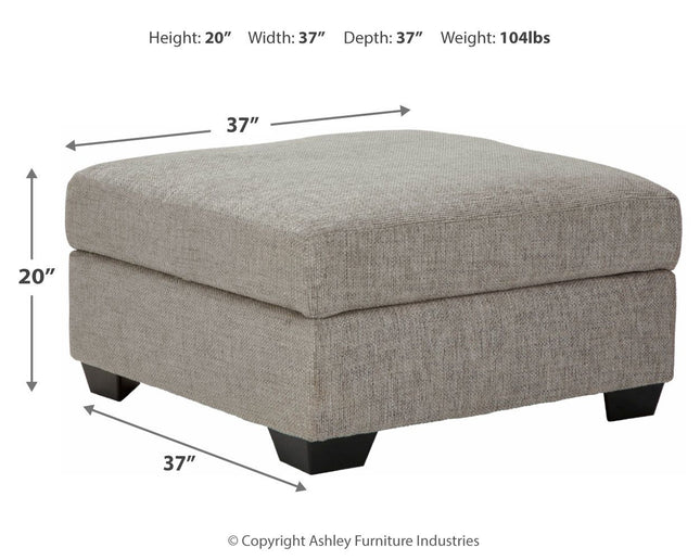 Megginson - Storm - Ottoman With Storage Ashley Furniture 