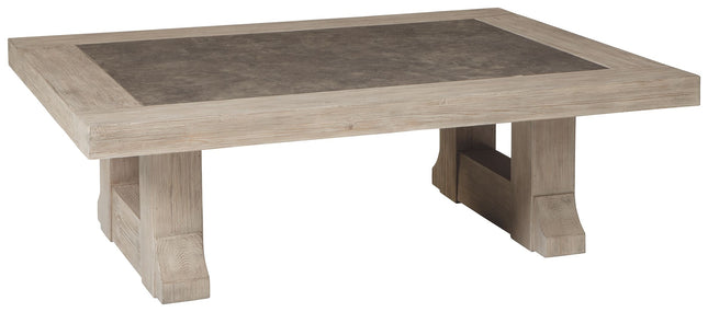 Hennington - Light Brown - Rectangular Cocktail Table Signature Design by Ashley® 