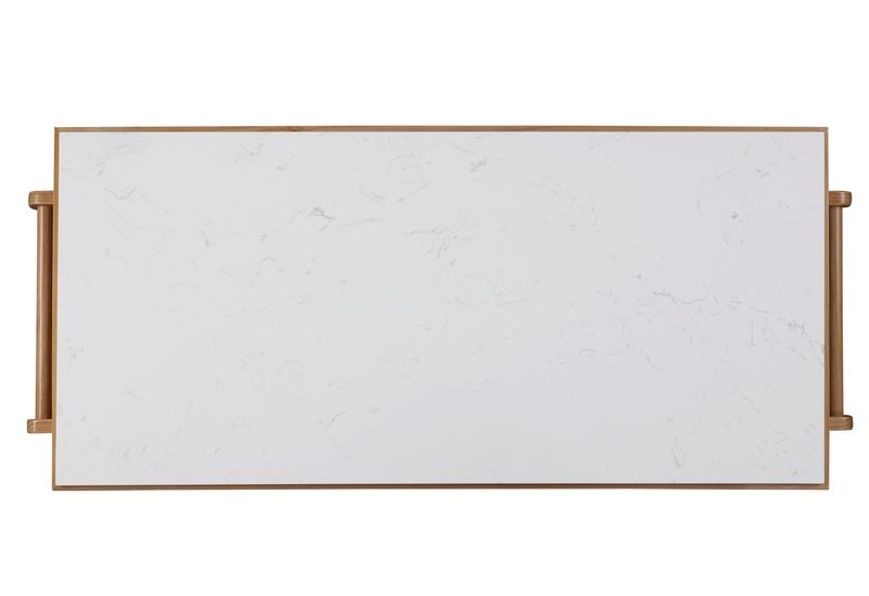 Grovaam - Kitchen Island - Marble & Natural Finish ACME 