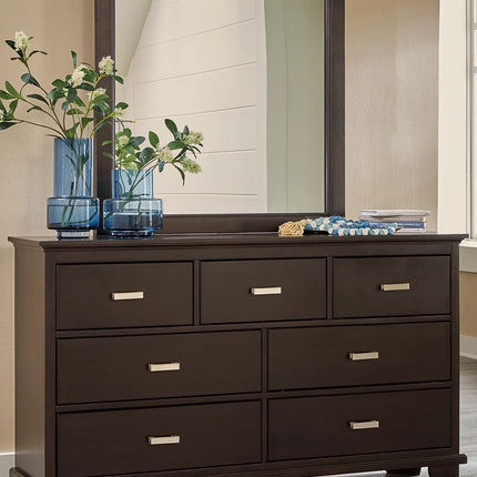 Covetown - Dark Brown - Dresser And Mirror Signature Design by Ashley® 