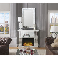 Nysa - Fireplace - Mirrored & Faux Crystals - 40