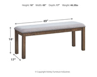 Thumbnail for Moriville - Beige - Upholstered Bench - Tony's Home Furnishings