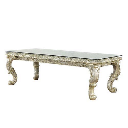 Vatican - Dining Table - Champagne Silver Finish ACME 