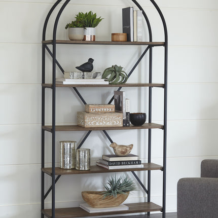 Galtbury - Brown / Black - Bookcase Ashley Furniture 