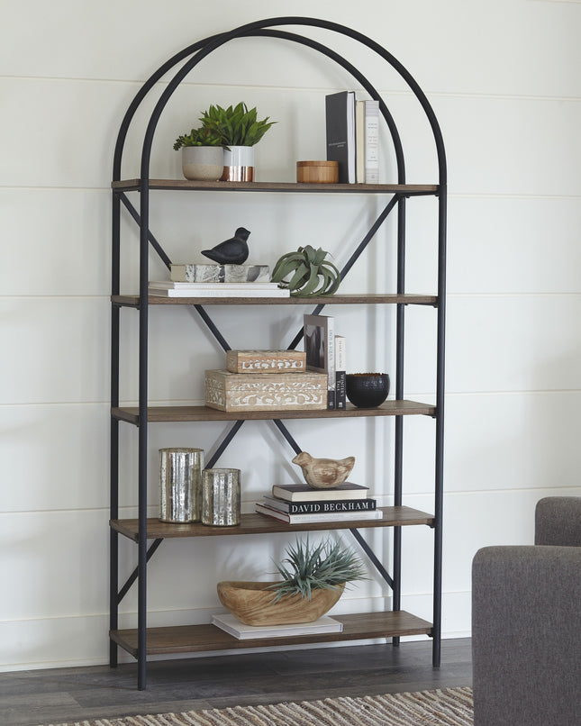 Galtbury - Brown / Black - Bookcase Ashley Furniture 