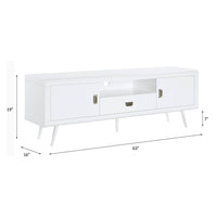 Pagan - TV Stand - White High Gloss Finish ACME 