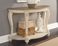 Thumbnail for Realyn - White / Brown - Sofa Table - Tony's Home Furnishings
