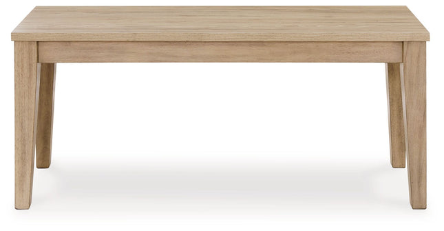 Gleanville - Light Brown - Large Dining Room Bench Signature Design by Ashley® 