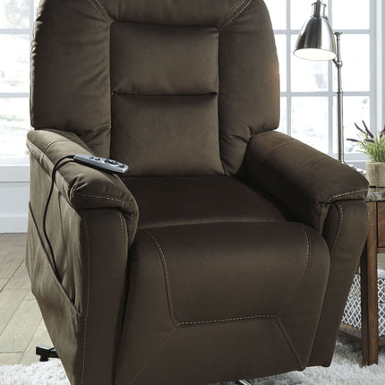 Samir - Coffee - Power Lift Recliner Ashley Furniture 