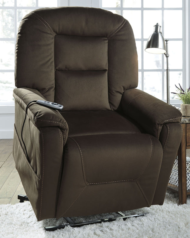 Samir - Coffee - Power Lift Recliner Ashley Furniture 