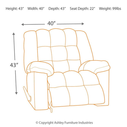 Ludden - Rocker Recliner Ashley Furniture 