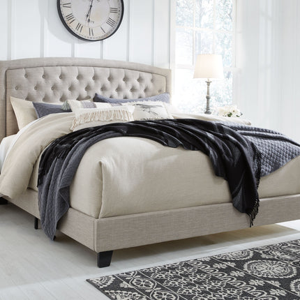 Jerary - Arched Upholstered Bed Ashley Furniture 