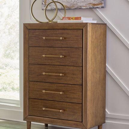 Lyncott - Brown - Five Drawer Chest Signature Design by Ashley® 