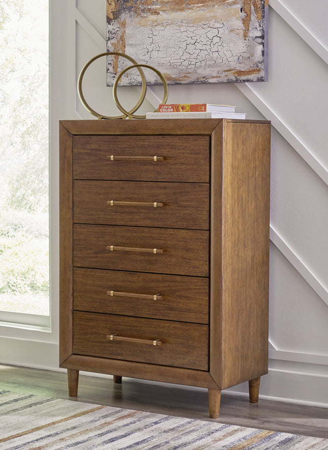 Lyncott - Brown - Five Drawer Chest Signature Design by Ashley® 