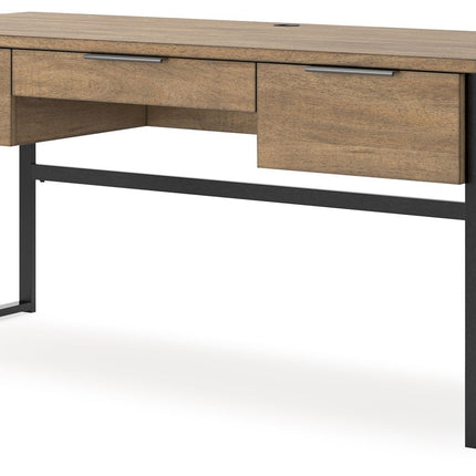 Montia - Light Brown - Home Office Desk Signature Design by Ashley® 