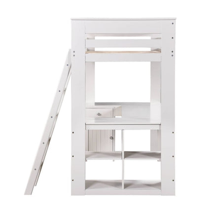 Ambar - Loft Bed - Light Gray ACME 