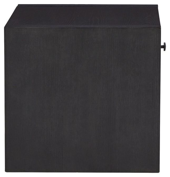 Foyland - Black - Square End Table Signature Design by Ashley® 