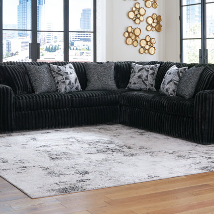 Midnight-Madness - Sectional Set Signature Design by Ashley® 