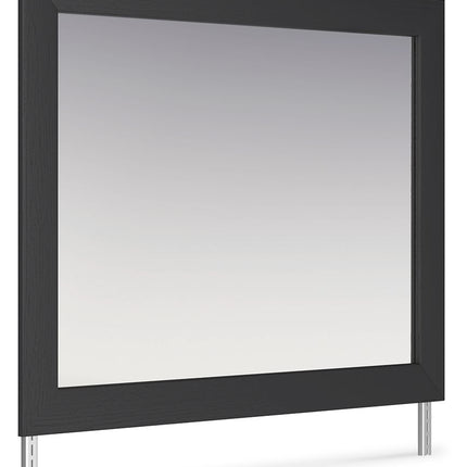 Vertani - Black - Bedroom Mirror - Tony's Home Furnishings