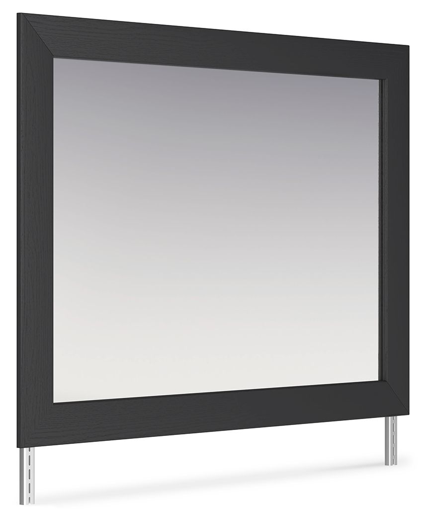 Vertani - Black - Bedroom Mirror - Tony's Home Furnishings