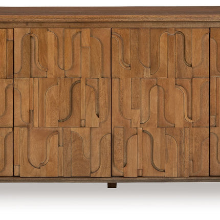 Gadburg - Medium Brown - Accent Cabinet Signature Design by Ashley® 